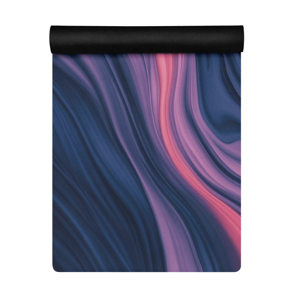 Pink Tide Motion Yoga Mat – best hot yoga mat for sweaty hands, non slip microfiber surface, eco friendly natural rubber – MIYRA®