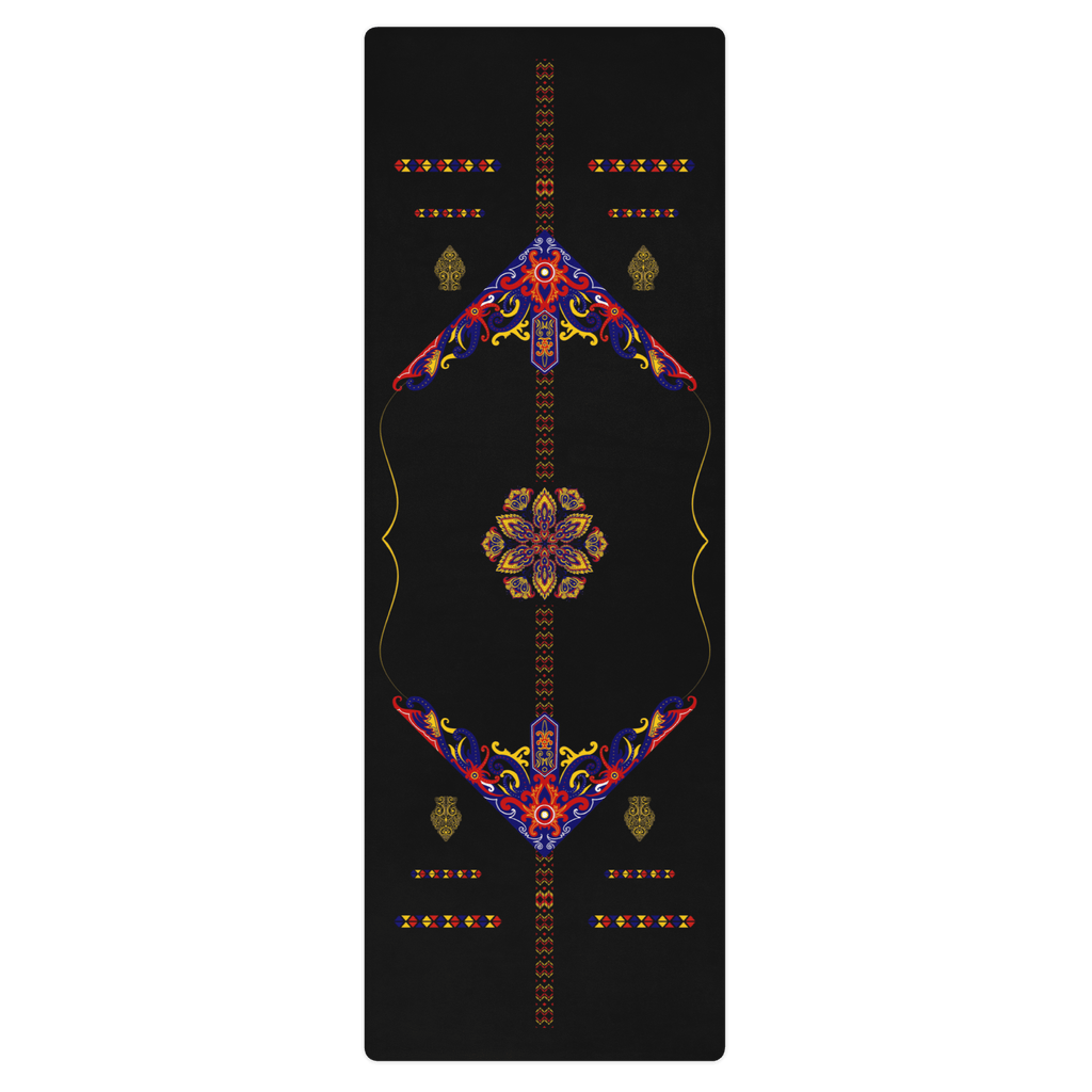 Rainbow Radiance Yoga Mat – best hot yoga mat for sweaty hands, non slip microfiber surface, eco friendly natural rubber – MIYRA®