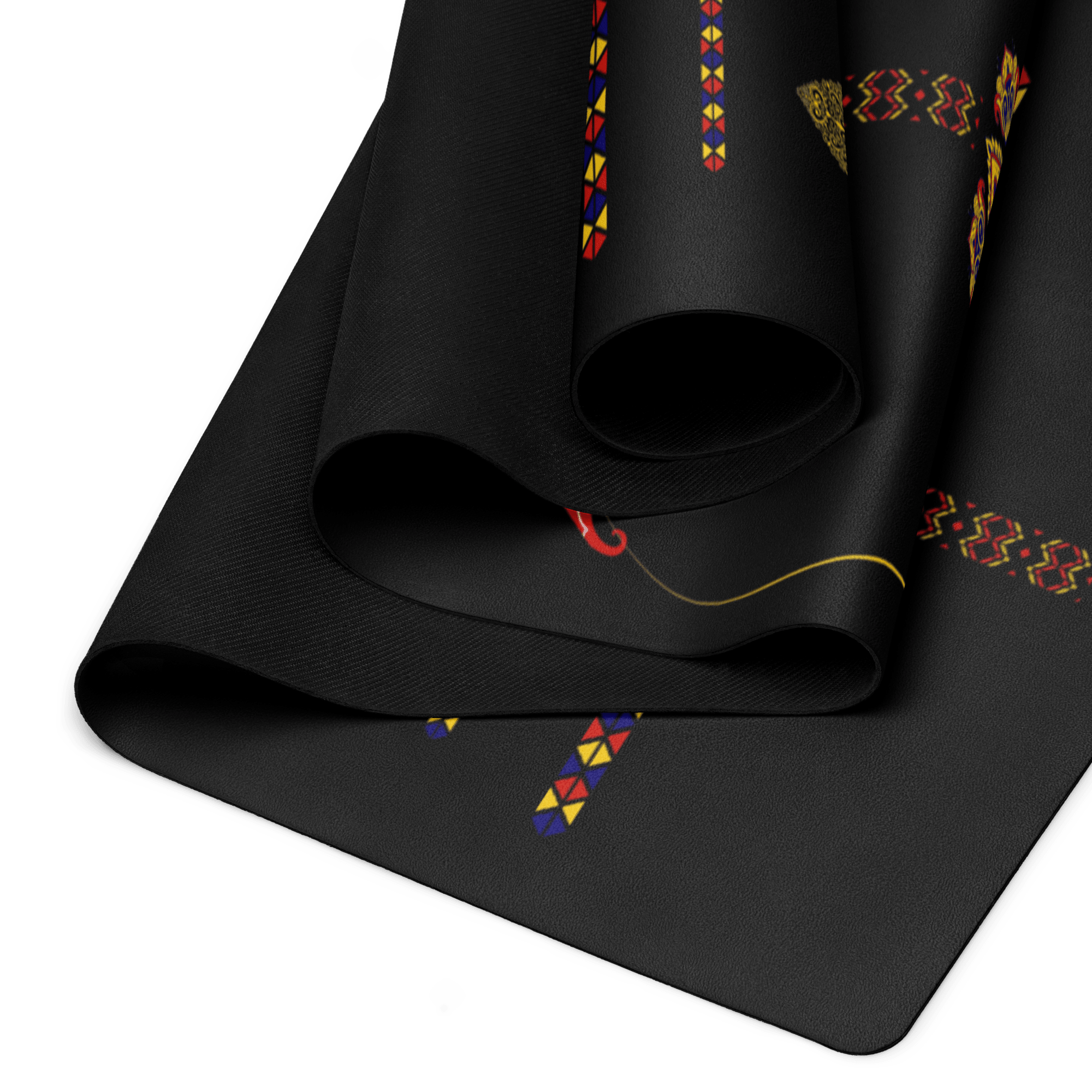 Rainbow Radiance Yoga Mat – best hot yoga mat for sweaty hands, non slip microfiber surface, eco friendly natural rubber – MIYRA®