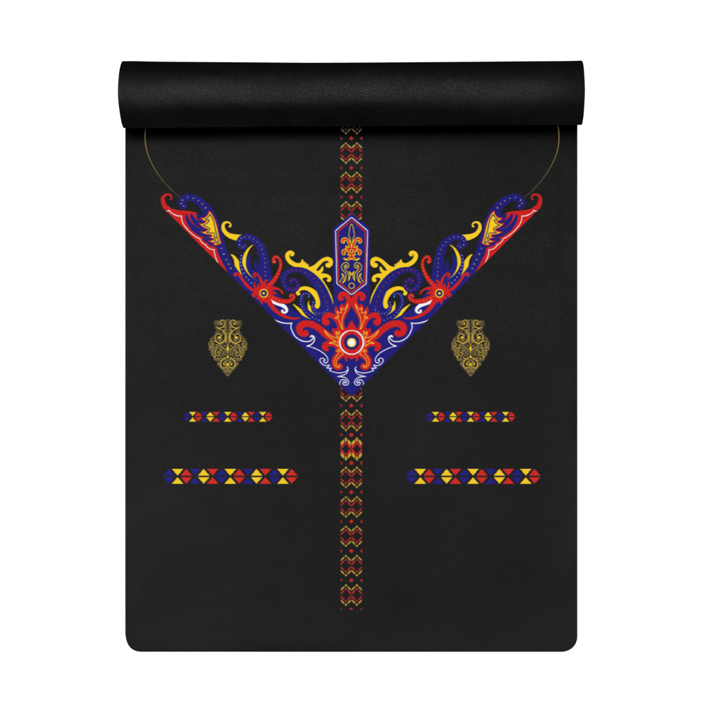 Rainbow Radiance Yoga Mat – best hot yoga mat for sweaty hands, non slip microfiber surface, eco friendly natural rubber – MIYRA®