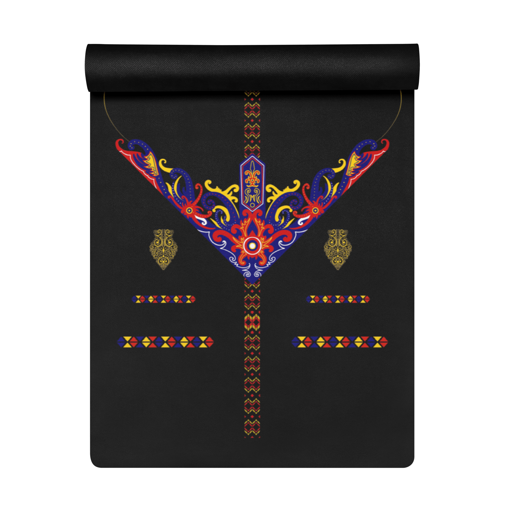 Rainbow Radiance Yoga Mat – best hot yoga mat for sweaty hands, non slip microfiber surface, eco friendly natural rubber – MIYRA®