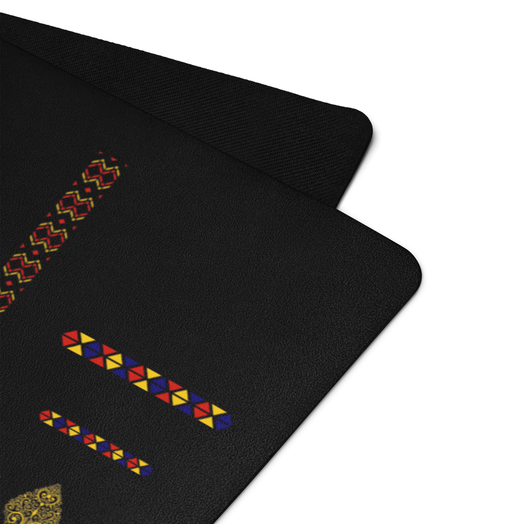 Rainbow Radiance Yoga Mat – best hot yoga mat for sweaty hands, non slip microfiber surface, eco friendly natural rubber – MIYRA®