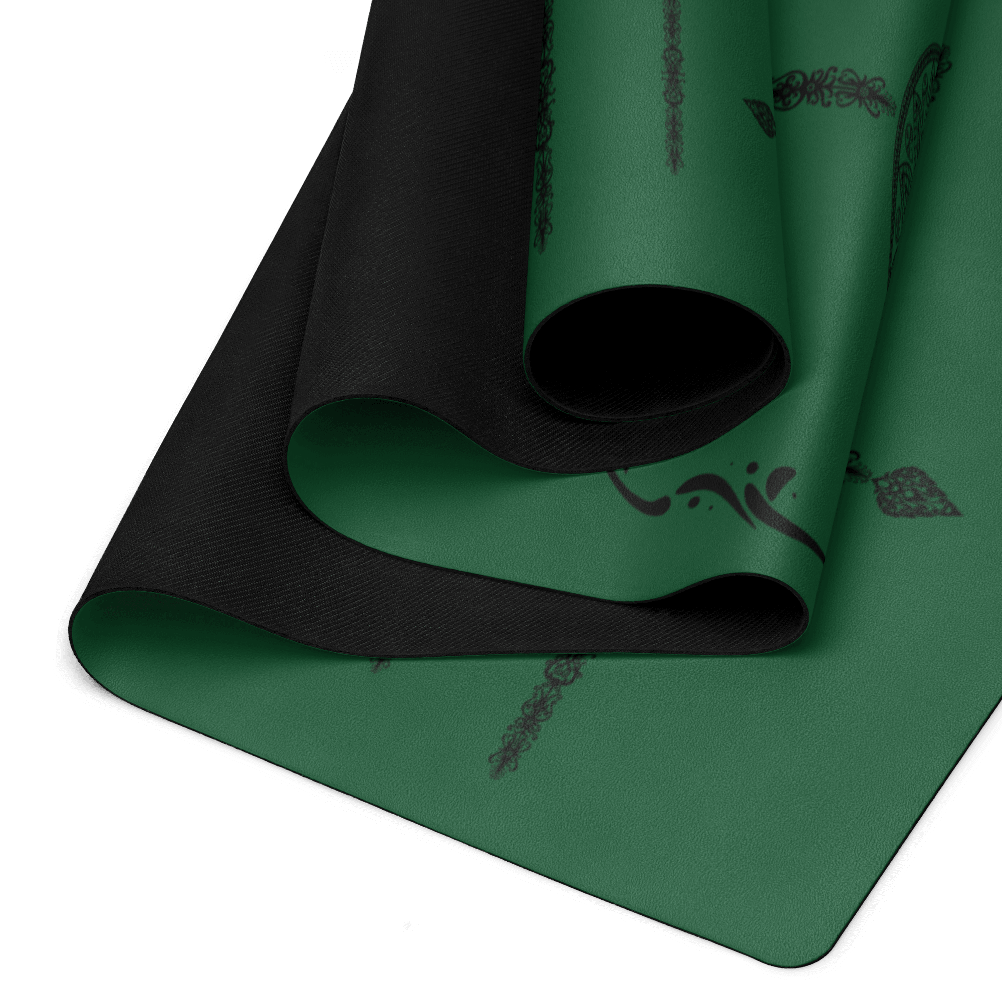 Rainforest Ritual Yoga Mat – best hot yoga mat for sweaty hands, non slip microfiber surface, eco friendly natural rubber – MIYRA®