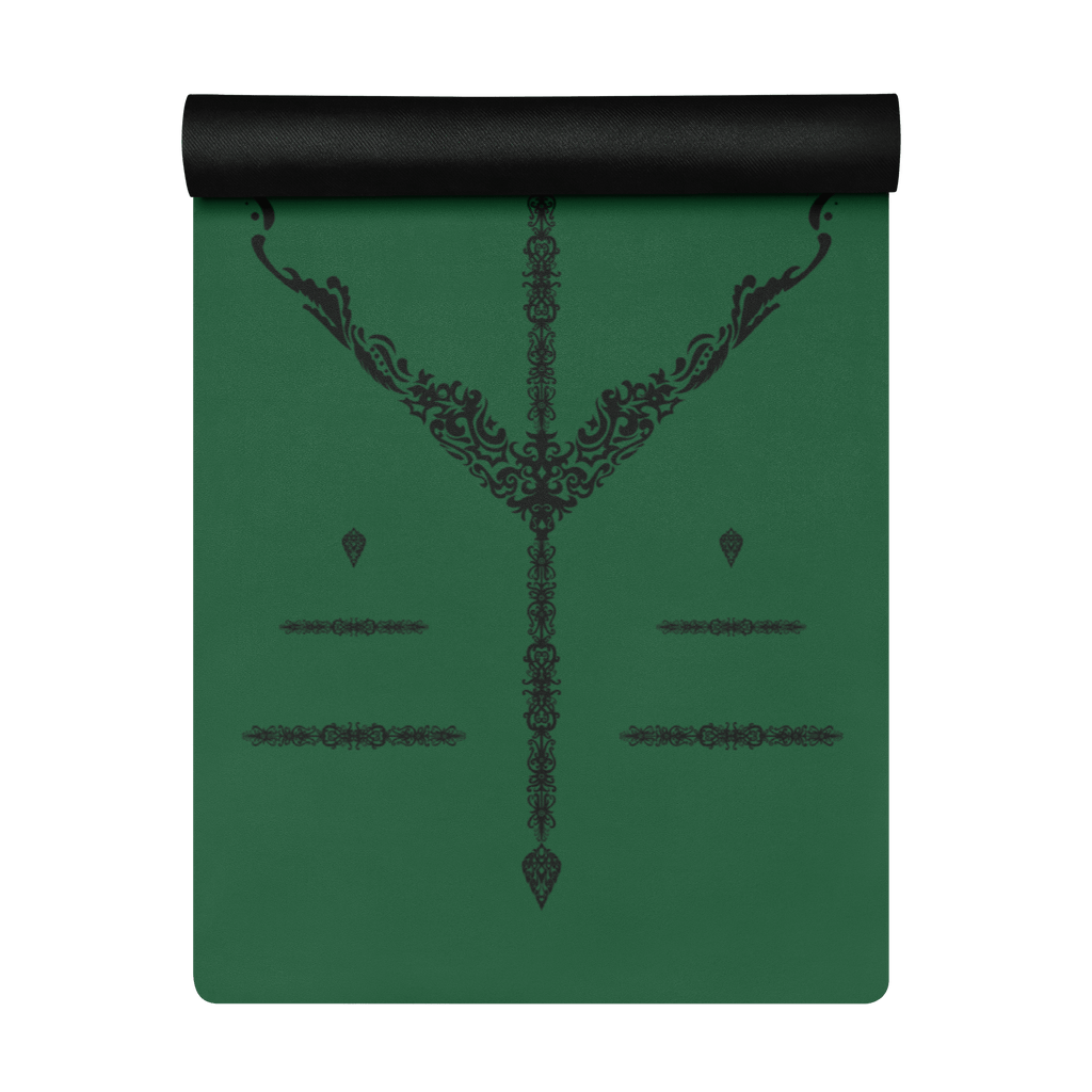 Rainforest Ritual Yoga Mat – best hot yoga mat for sweaty hands, non slip microfiber surface, eco friendly natural rubber – MIYRA®