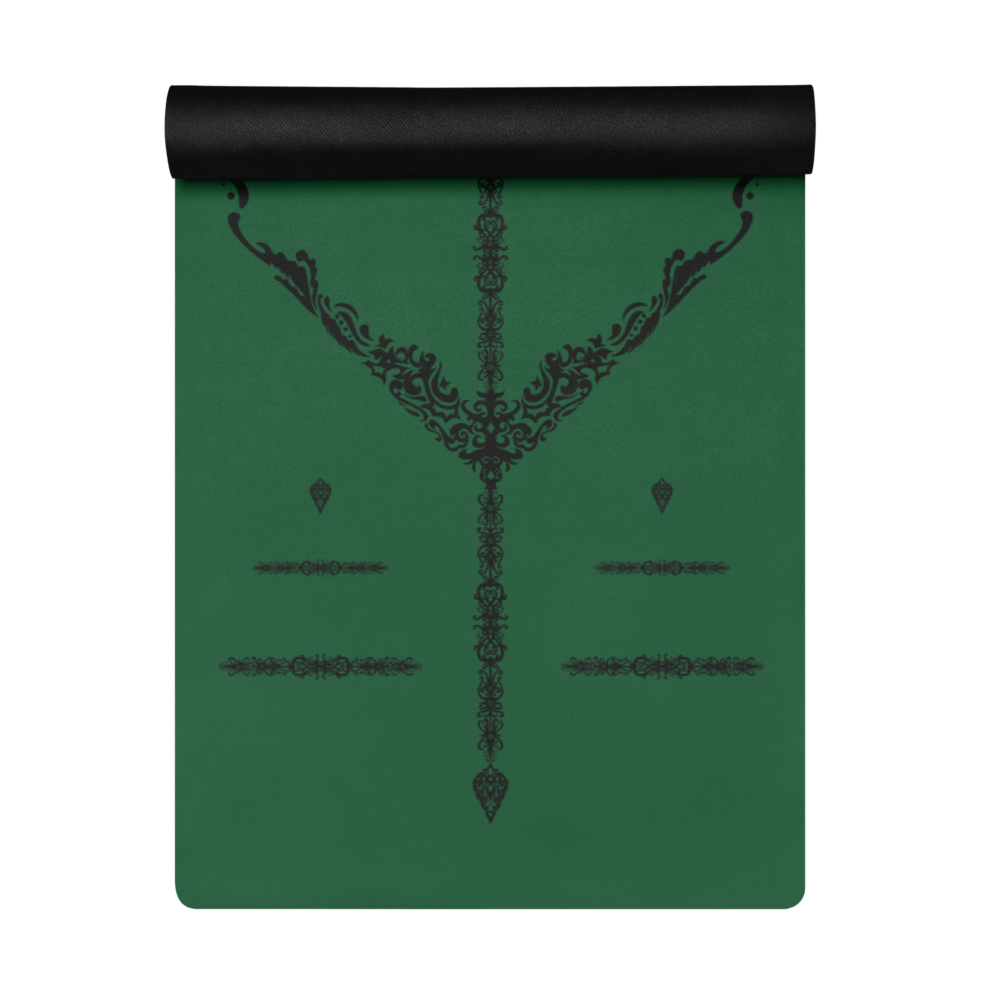 Rainforest Ritual Yoga Mat – best hot yoga mat for sweaty hands, non slip microfiber surface, eco friendly natural rubber – MIYRA®