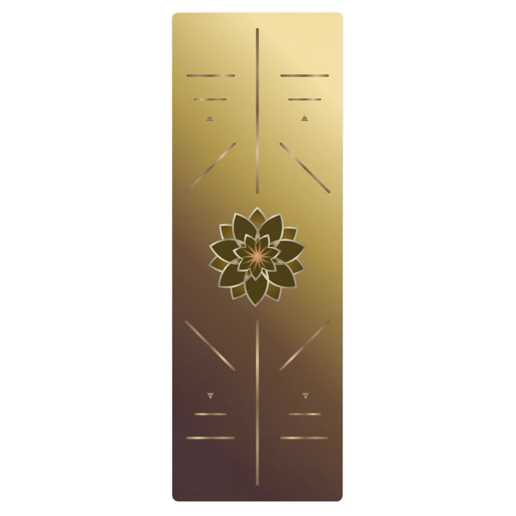 Rooted Radiance Yoga Mat – best hot yoga mat for sweaty hands, non slip microfiber surface, eco friendly natural rubber – MIYRA®