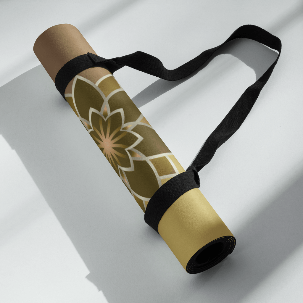 Rooted Radiance Yoga Mat – best hot yoga mat for sweaty hands, non slip microfiber surface, eco friendly natural rubber – MIYRA®