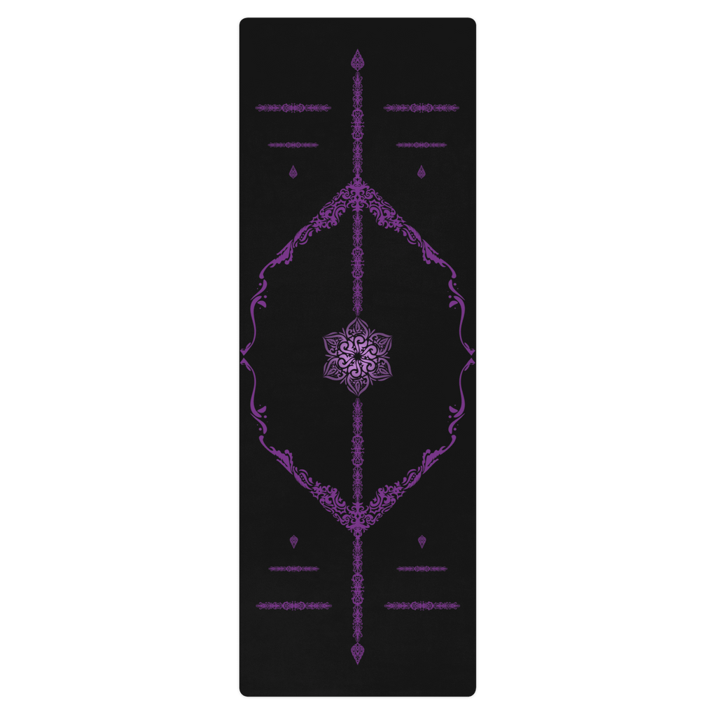 Violet Meridian Yoga Mat – best hot yoga mat for sweaty hands, non slip microfiber surface, eco friendly natural rubber – MIYRA®