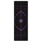 Violet Meridian Yoga Mat – best hot yoga mat for sweaty hands, non slip microfiber surface, eco friendly natural rubber – MIYRA®