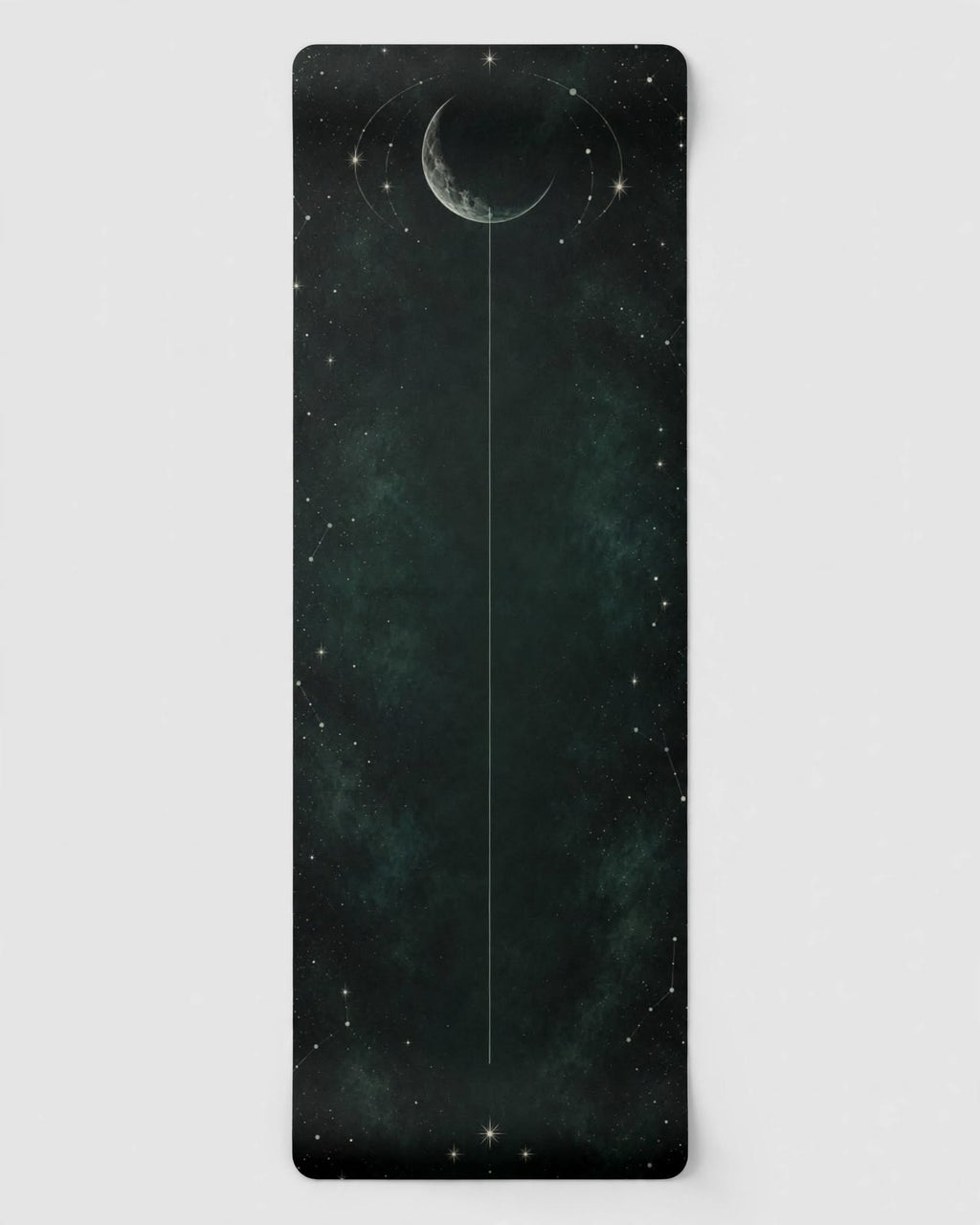 Hot Yoga Mat - Emeral Lunar Orbits, the Best Yoga Mat For Hot Yoga with superior grip and cushioning.
