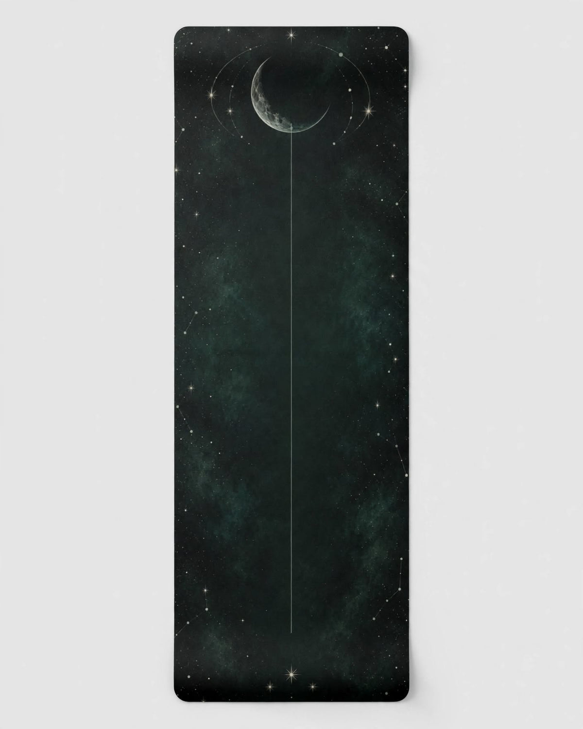 Hot Yoga Mat - Emeral Lunar Orbits, the Best Yoga Mat For Hot Yoga with superior grip and cushioning.