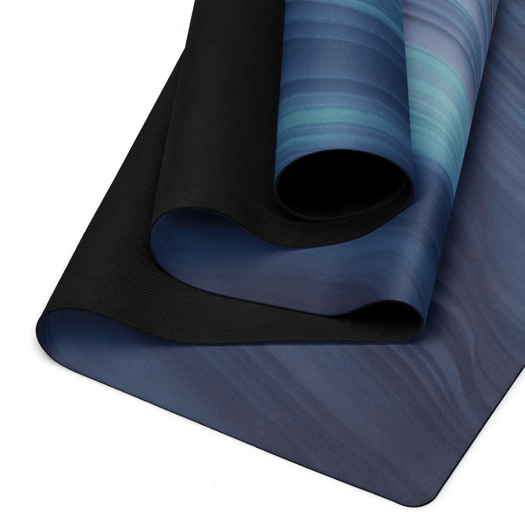 Non slip hot yoga mat for sweaty yoga practice with natural rubber base