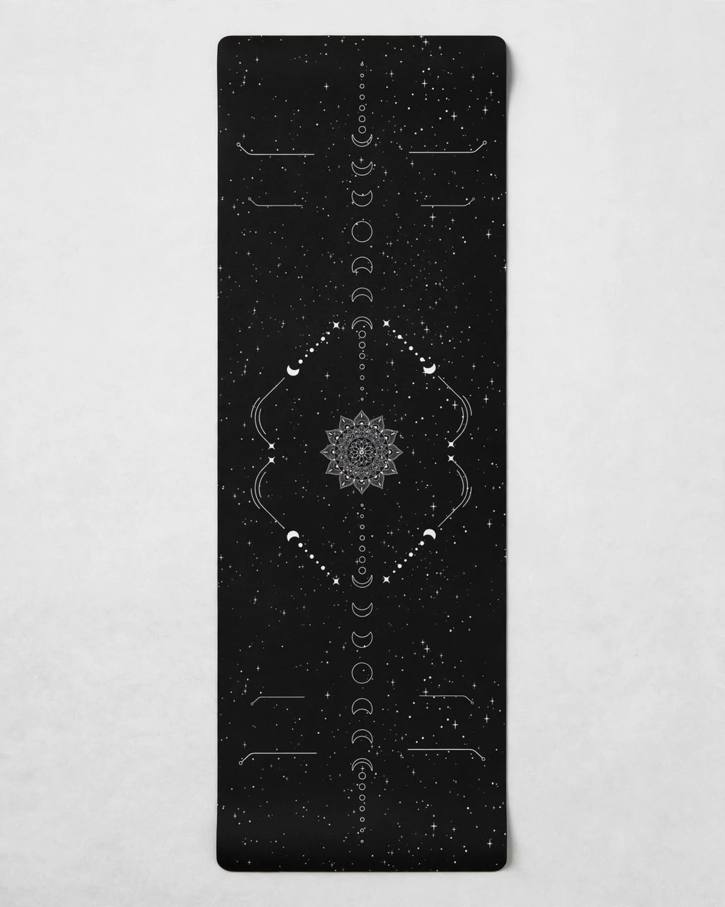 Best yoga mat or hot yoga non sliphot yoga mat with intricate design on a black background.