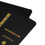 Hot Yoga Mat - Amazonia Flow | MIYRA, eco-friendly non-slip design, vibrant floral accents for yoga studio practice