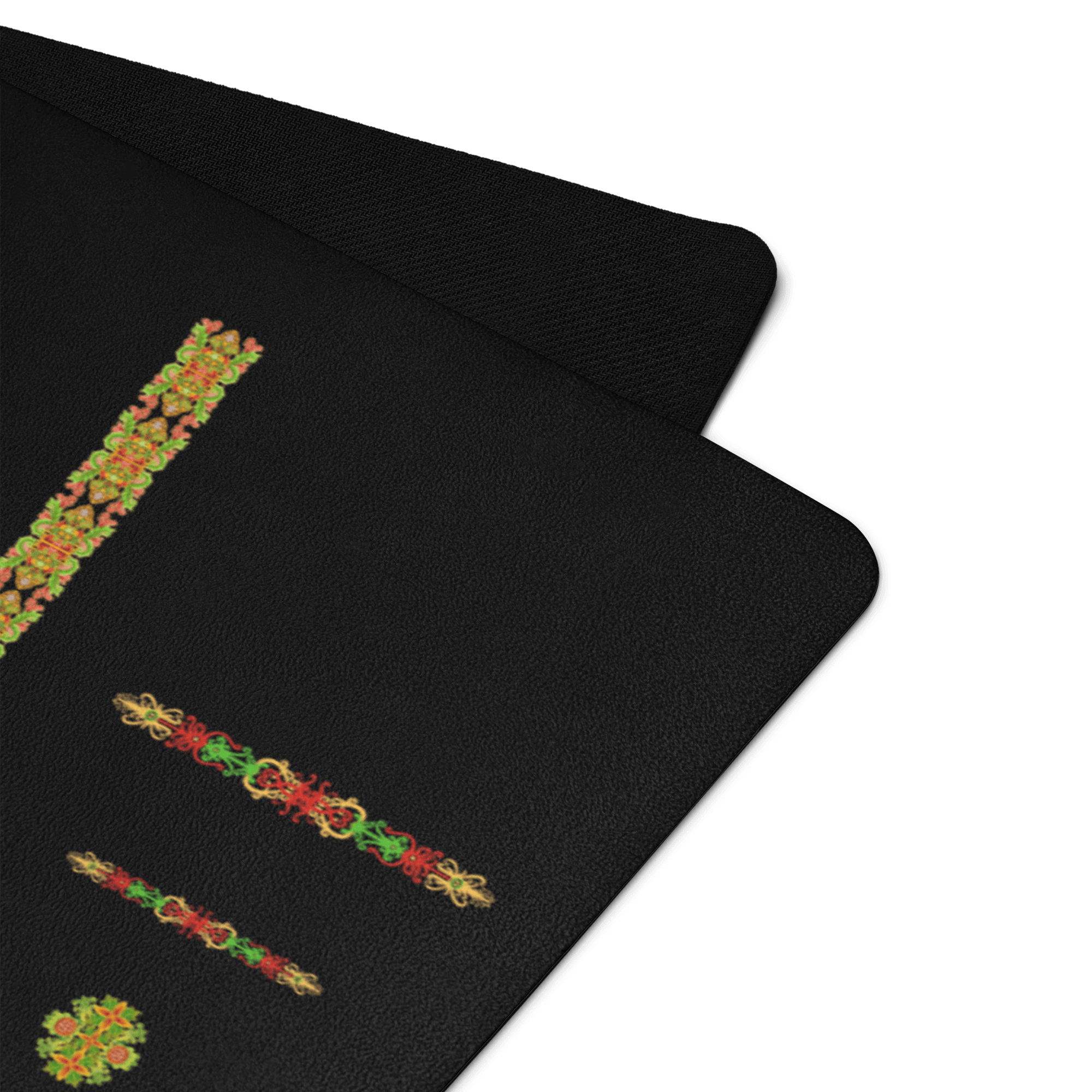 Hot Yoga Mat - Amazonia Flow | MIYRA, eco-friendly non-slip design, vibrant floral accents for yoga studio practice