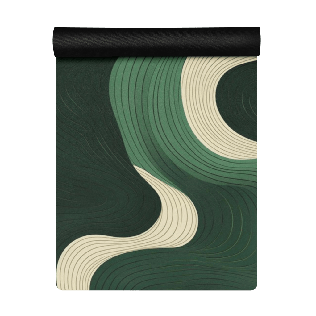 Non slip hot yoga mat for sweaty yoga practice with natural rubber base