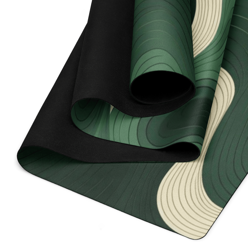 Non slip hot yoga mat for sweaty yoga practice with natural rubber base