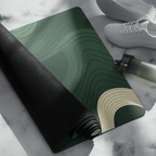 Non slip hot yoga mat for sweaty yoga practice with natural rubber base
