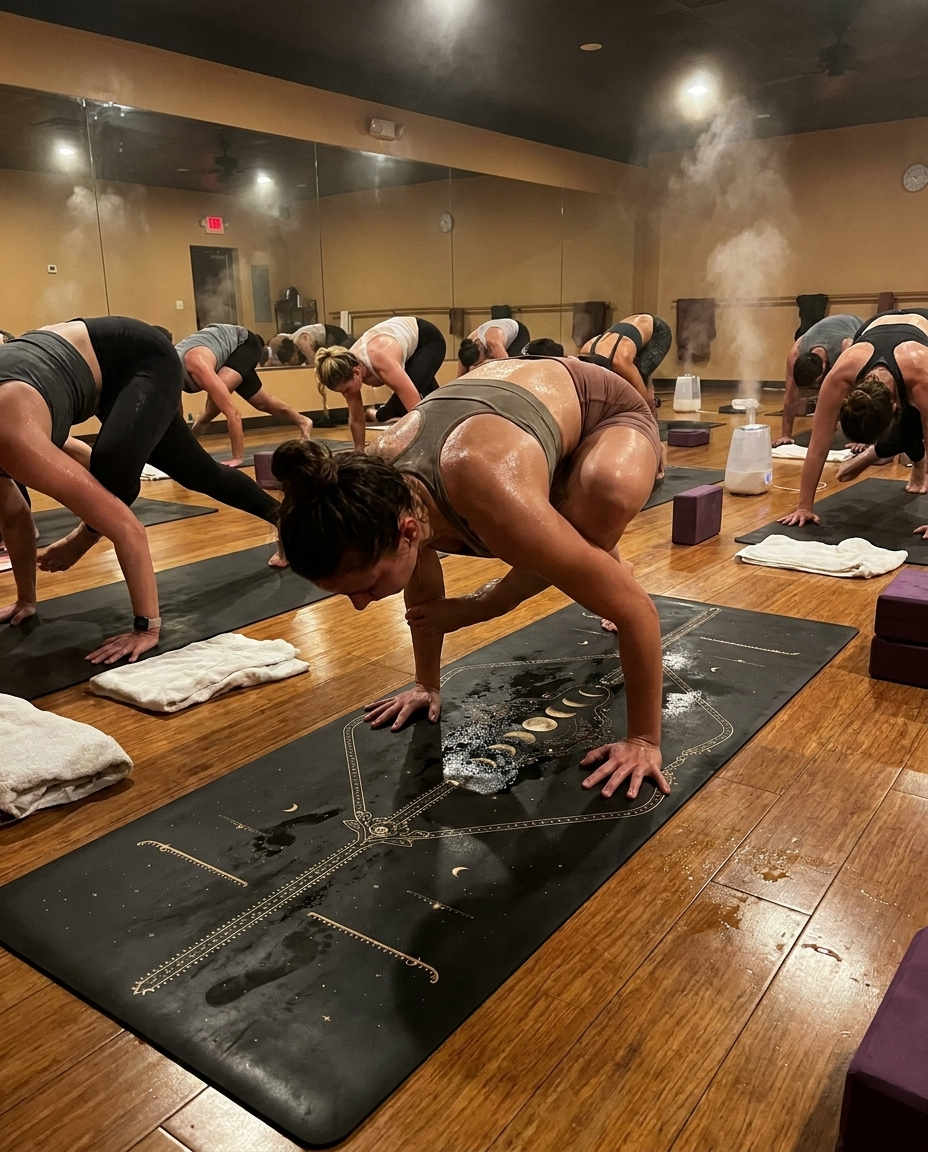 Hot Yoga Mat - Lunar Spine