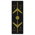 Hot Yoga Mat - Amazonia Flow | MIYRA, eco-friendly non-toxic design with vibrant floral patterns