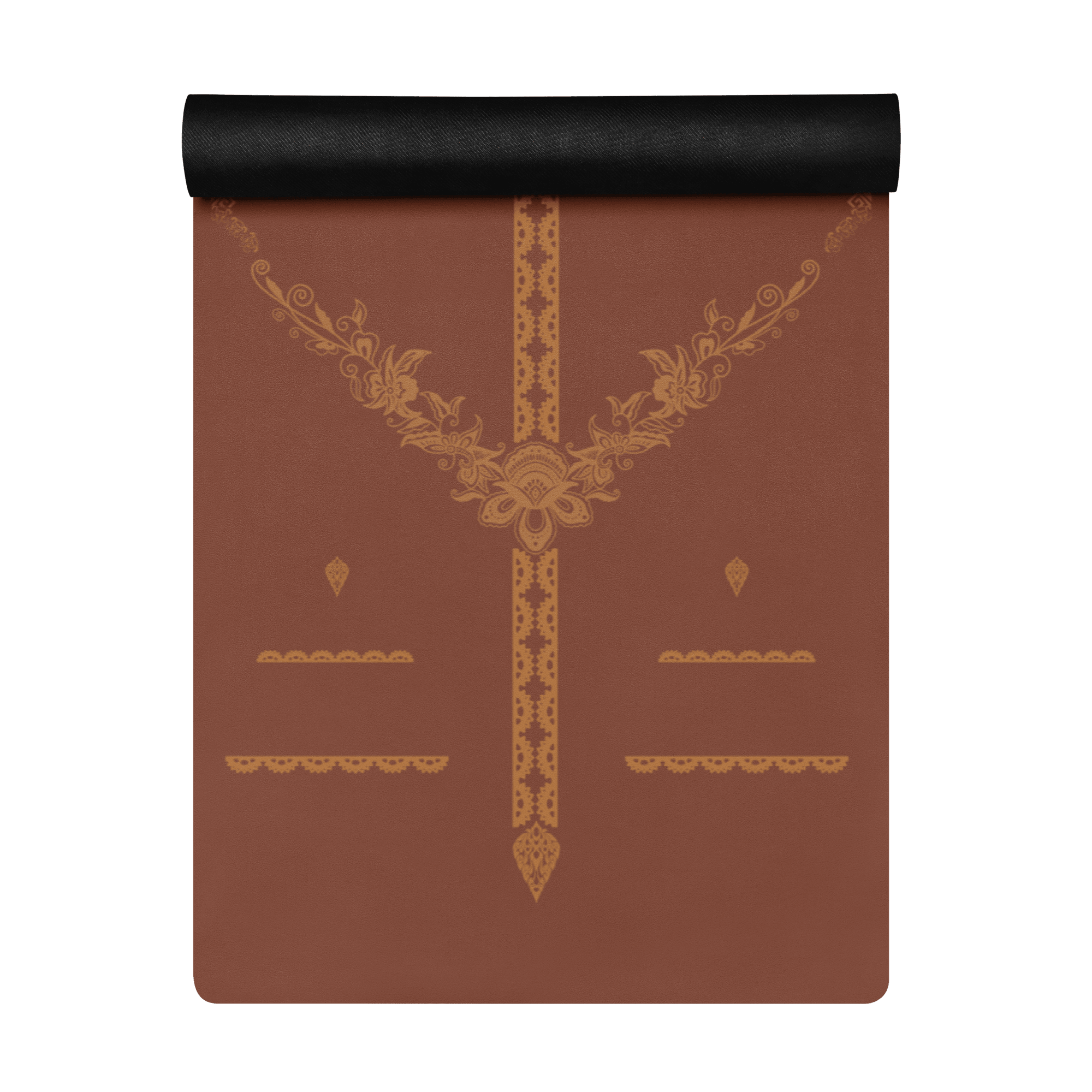 Hot Yoga Mat - Earthline Alignment | MIYRA with sweat activated grip for hot yoga sweaty hands