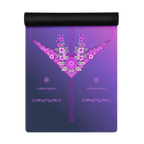 Hot Yoga Mat - Floral Fantasy | MIYRA with vibrant floral design, non slip yoga mat for hot yoga vinyasa flow.