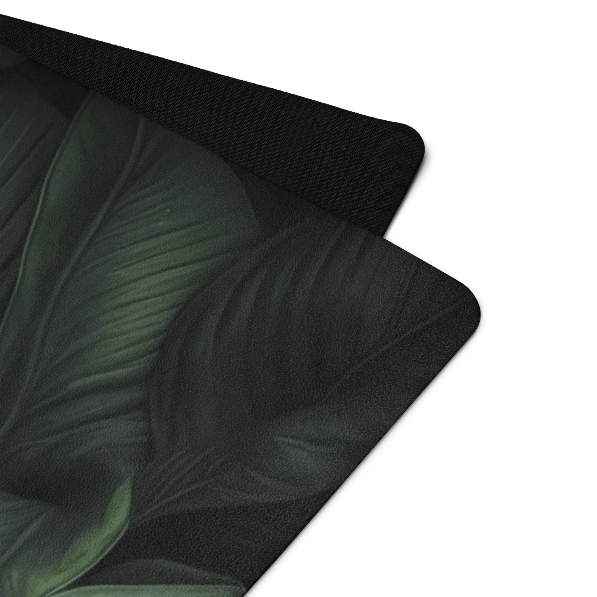 Hot Yoga Mat - Forest Essence | MIYRA featuring a soft microsuede top and anti-slip rubber bottom.
