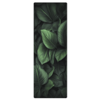 Hot Yoga Mat - Forest Essence | MIYRA with a leafy green design for an eco-friendly workout experience.