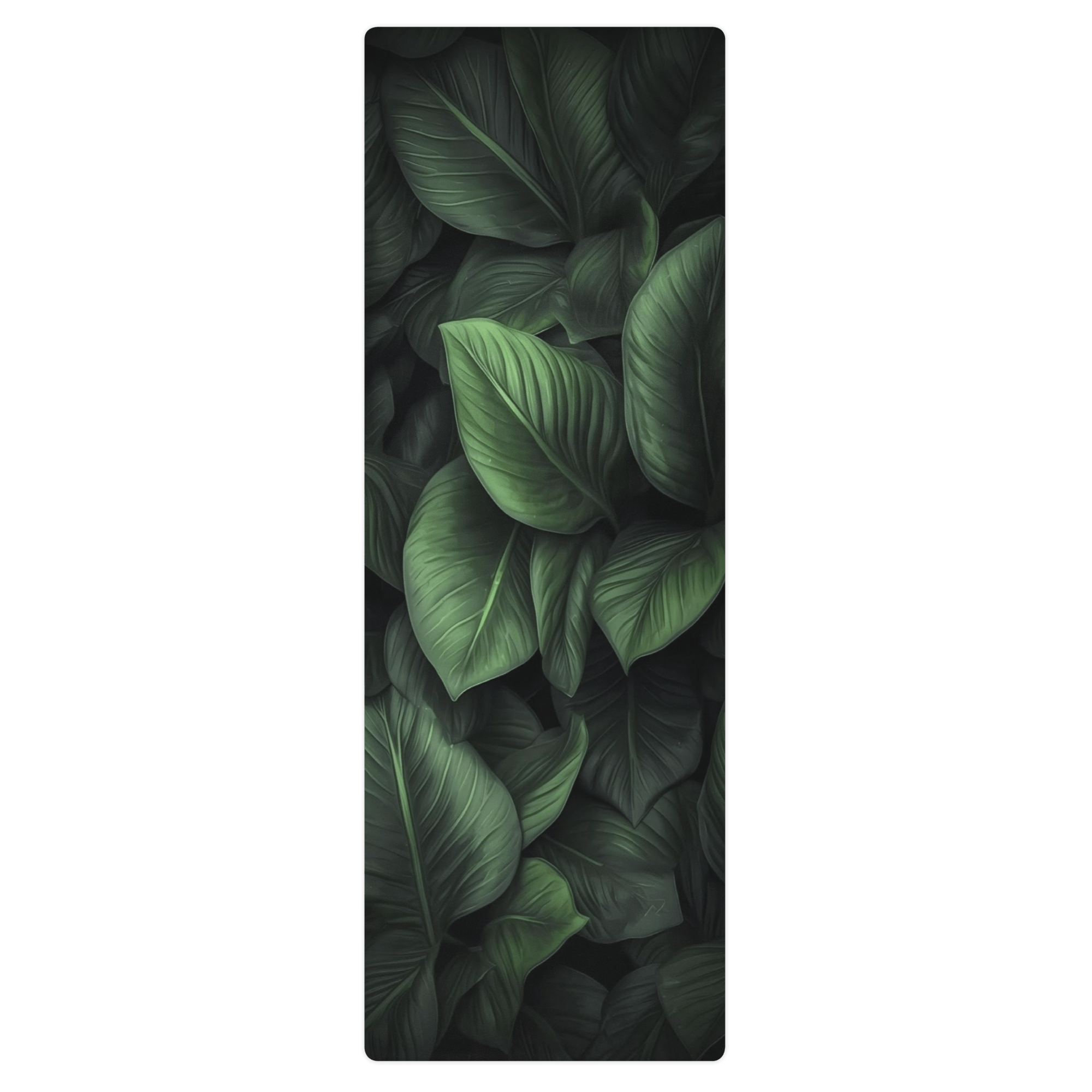 Hot Yoga Mat - Forest Essence | MIYRA with a leafy green design for an eco-friendly workout experience.