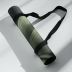 Hot Yoga Mat - Forest Veil | MIYRA rolled and secured with strap, showcasing its stylish design for yoga enthusiasts.