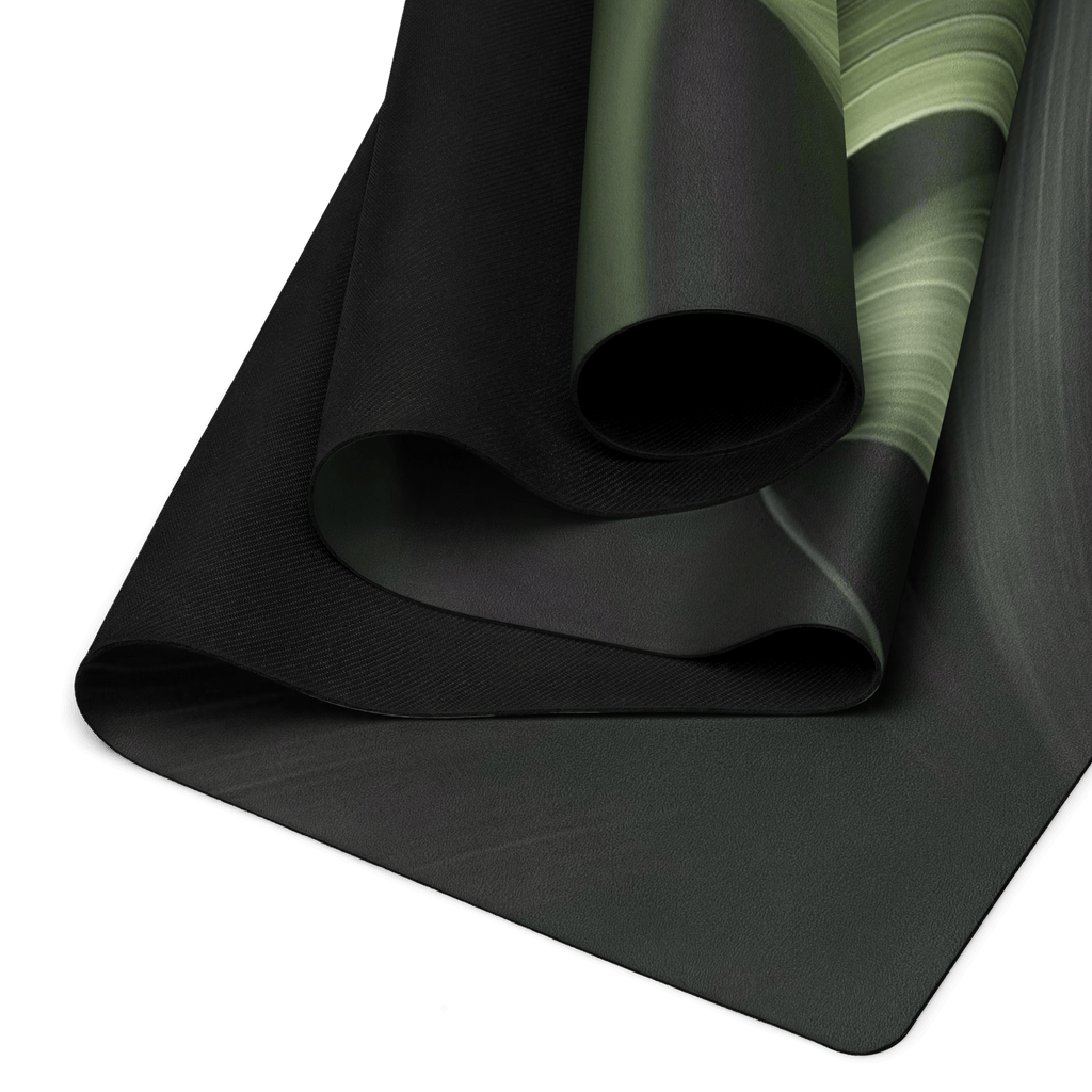 Hot Yoga Mat - Forest Veil | MIYRA, non slip yoga mats for hot yoga design with textured rubber and microsuede.