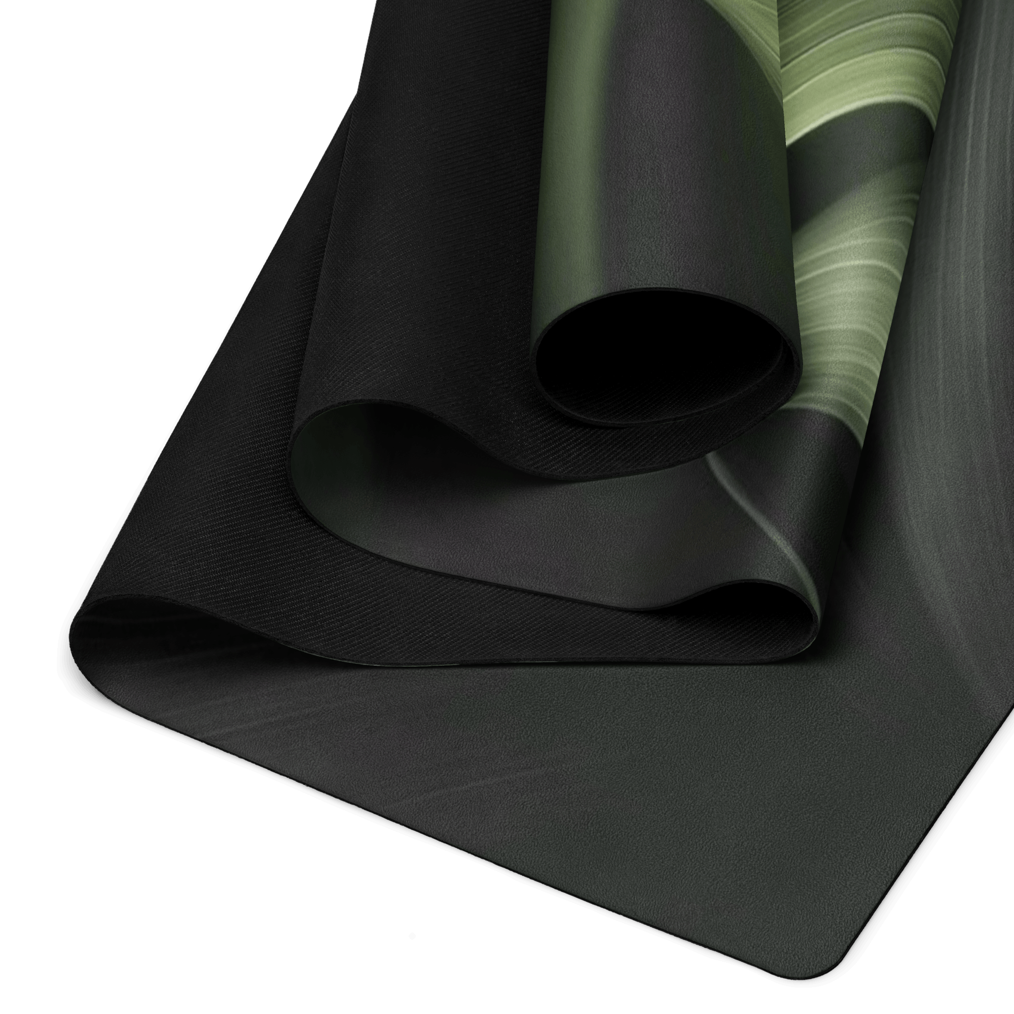 Hot Yoga Mat - Forest Veil | MIYRA, non slip yoga mats for hot yoga design with textured rubber and microsuede.