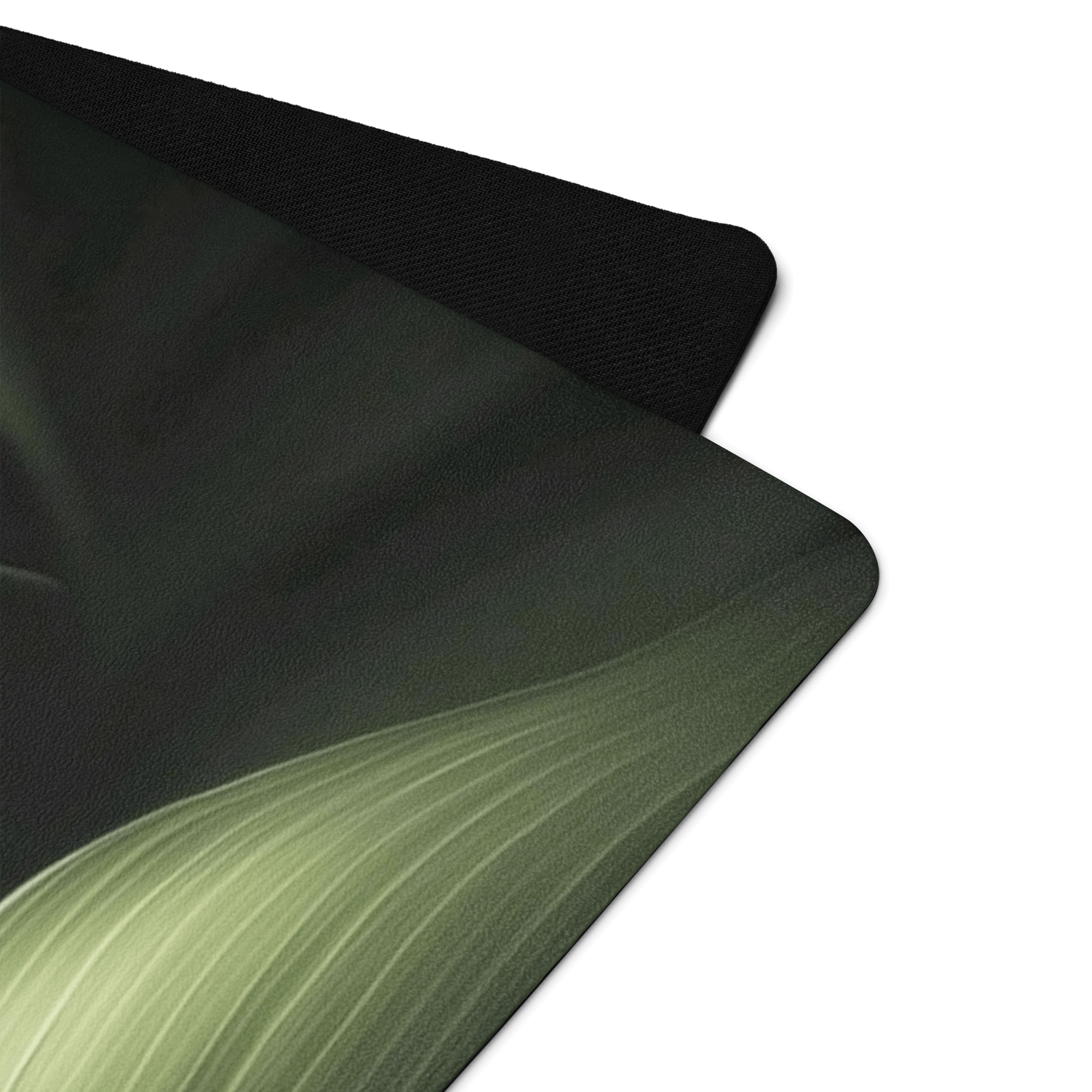 Hot Yoga Mat - Forest Veil | MIYRA close-up, showing anti-slip rubber and stylish design.