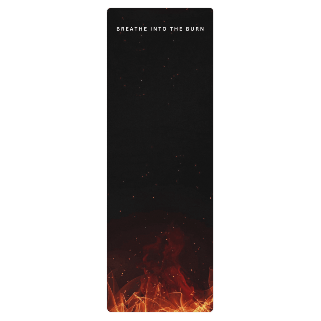 Hot Yoga Mat - Inferno Flow | MIYRA featuring sweat activated grip and fiery design for hot yoga sessions.