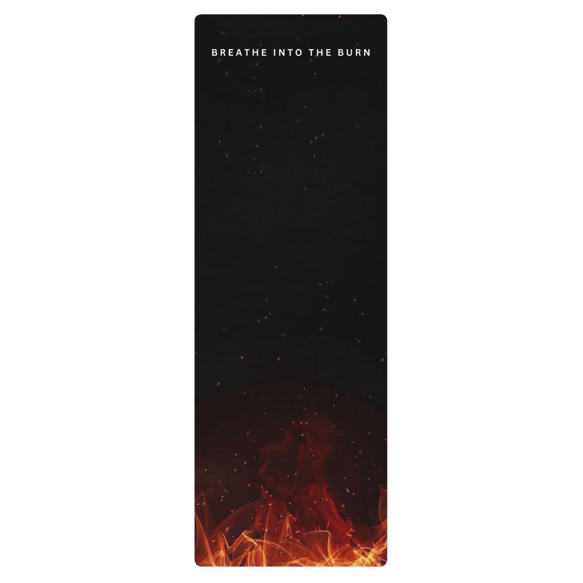 Hot Yoga Mat - Inferno Flow | MIYRA featuring sweat activated grip and fiery design for hot yoga sessions.