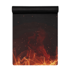 Hot Yoga Mat - Inferno Flow | MIYRA, non-slip yoga mat with sweat-activated grip for hot yoga sessions.