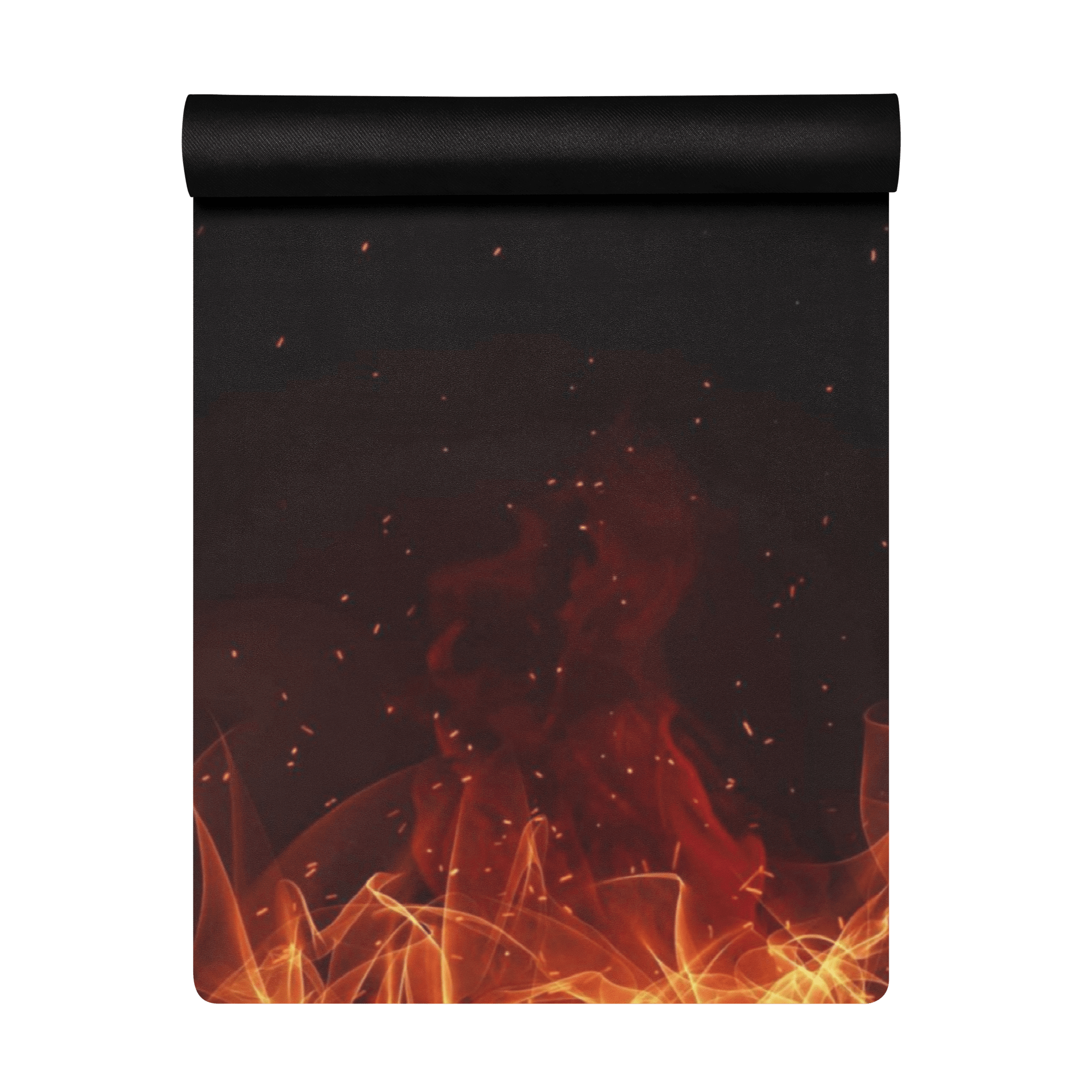 Hot Yoga Mat - Inferno Flow | MIYRA, non-slip yoga mat with sweat-activated grip for hot yoga sessions.