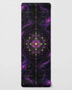 Hot Yoga Mat - Nebula Lotus with anti-slip and soft microsuede design for stability and comfort during workouts.