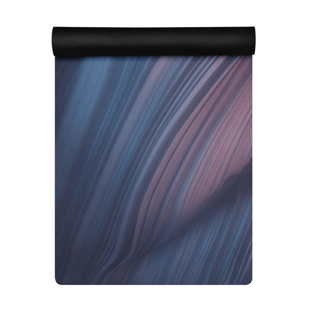 Non slip hot yoga mat for sweaty yoga practice with natural rubber base