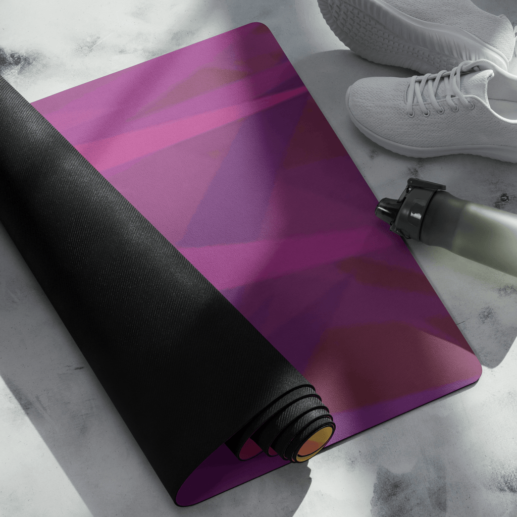 Non slip hot yoga mat for sweaty yoga practice with natural rubber base