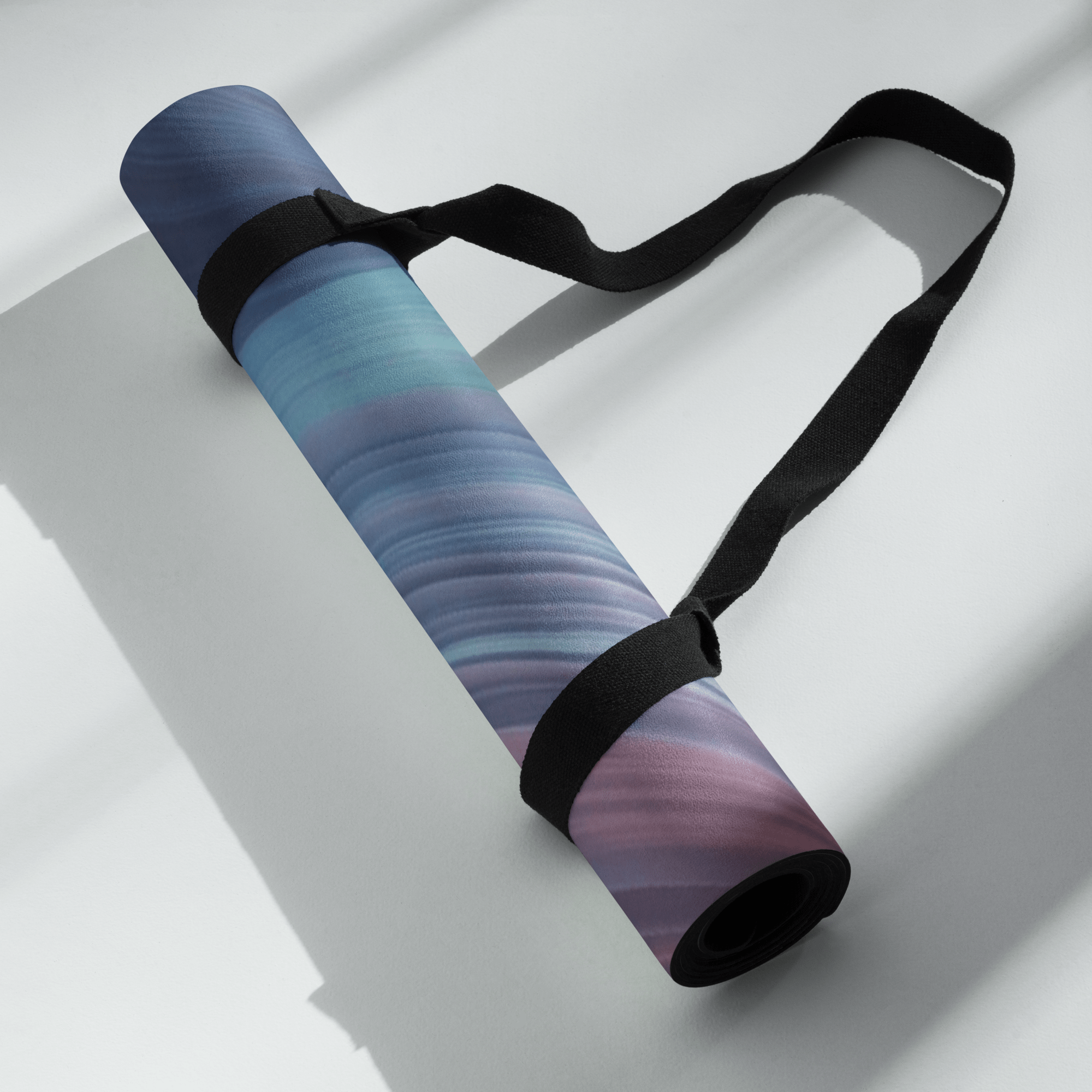 Non slip hot yoga mat for sweaty yoga practice with natural rubber base