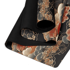 Non Slip Hot Yoga Mat featuring a floral design, perfect for high-intensity yoga sessions.