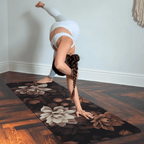 Professional hot yoga mat designed for sweaty hands and heated yoga classes