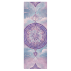 Non slip hot yoga mat for sweaty yoga practice with natural rubber base