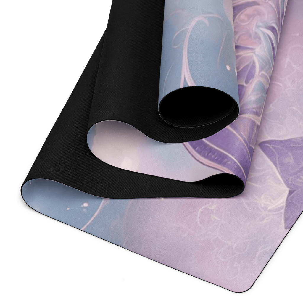 Non slip hot yoga mat for sweaty yoga practice with natural rubber base
