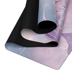 Non slip hot yoga mat for sweaty yoga practice with natural rubber base