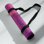 Non slip hot yoga mat for sweaty yoga practice with natural rubber base