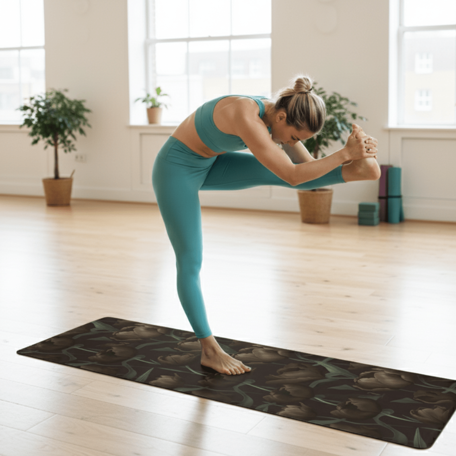 Top rated hot yoga mat for sweaty hands and feet