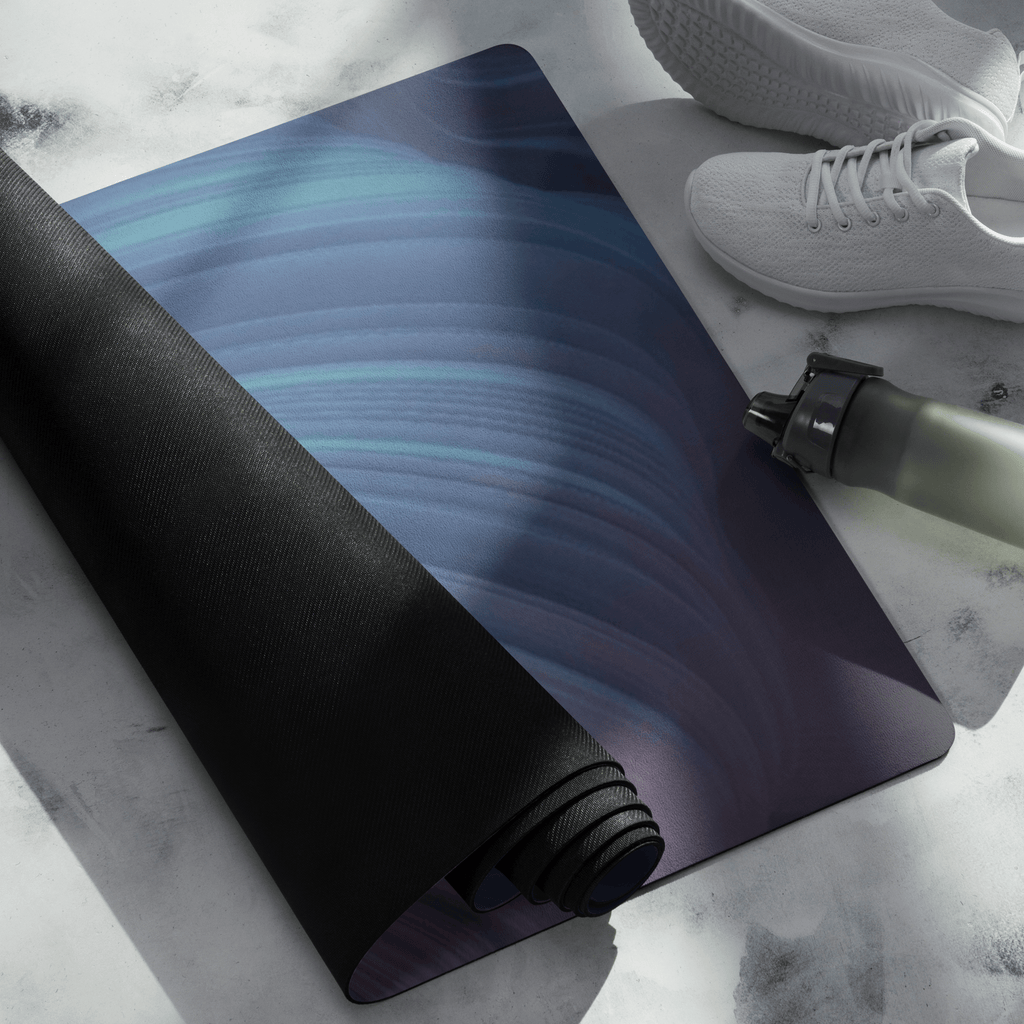 Non slip hot yoga mat for sweaty yoga practice with natural rubber base