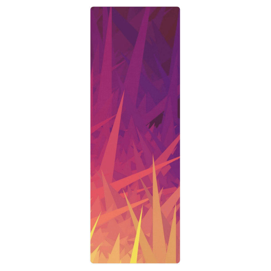Non slip hot yoga mat for sweaty yoga practice with natural rubber base